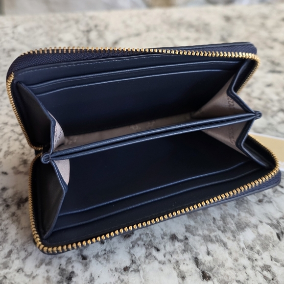 Michael Kors Marilyn Small Logo Blue Crossbody SET - Picture 11 of 14